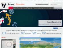 Tablet Screenshot of education.asianart.org